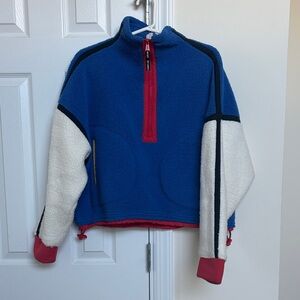 FP Movement by Free People Blue and White Sweatshirt